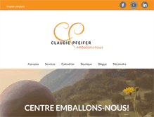 Tablet Screenshot of claudiepfeifer.com